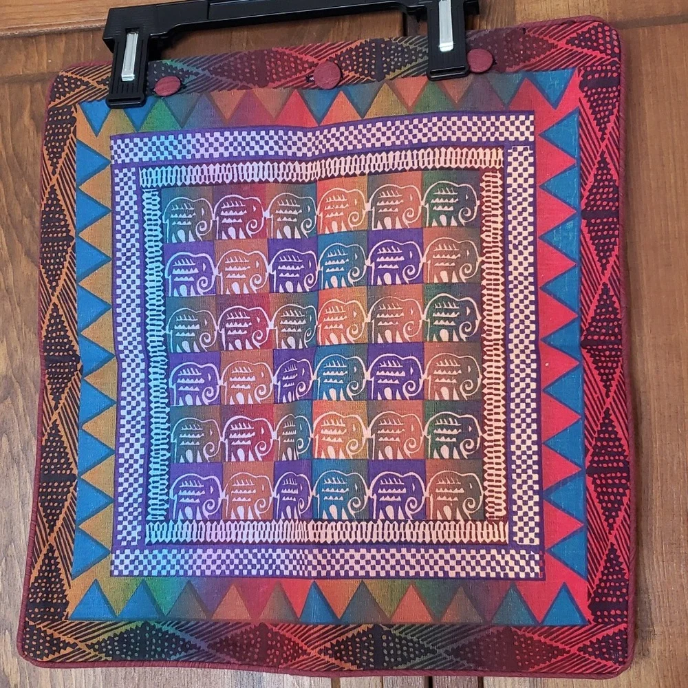 Kudinda Zimbabwe NWOT Elephant Print Accent Pillow Cover